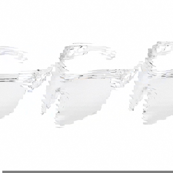 Safety Glass: Scratch-Resistant, Polycarbonate, Clear Lenses, Frameless, UV Protection